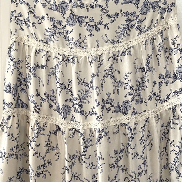 LITTLE JOE by GAIL ELLIOT Silk Maxi Skirt sized Small - Picture 5 of 9